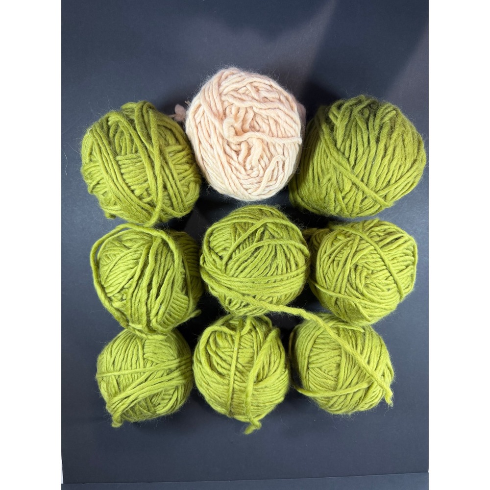 Purl Soho Super Soft Merino Yarn Lot 8 Green 1 Honey Pink Some Partial Skeins